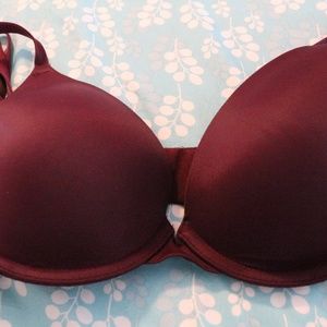 Maroon push up bra
